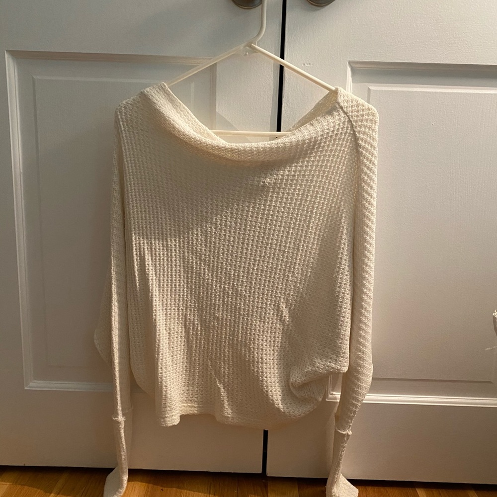 Free people white sweater